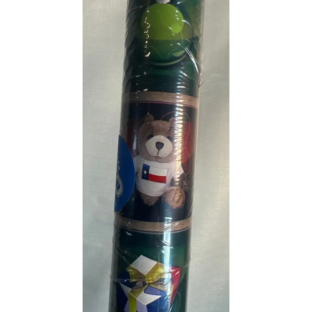 Texas Holiday Christmas Wrapping Paper 100 sqft 30” long sealed- slight tear